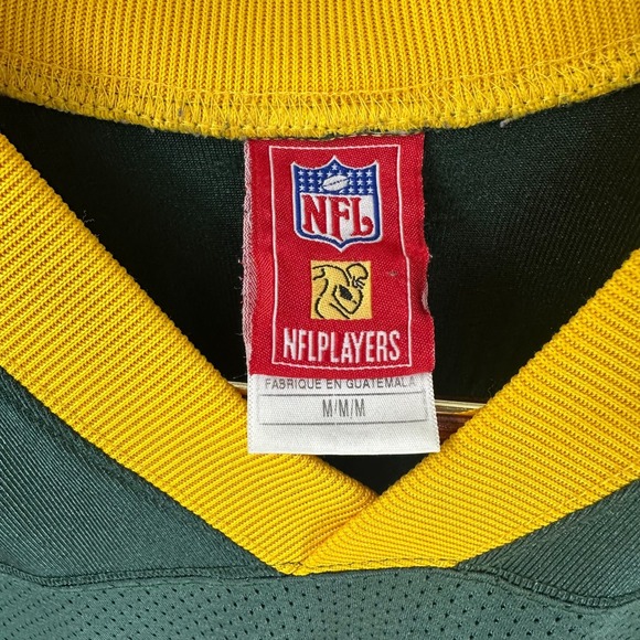 Green Bay Packers AJ Hawk #50 Reebok Mens Green Team Graphic V-Neck Jersey M - Picture 6 of 9